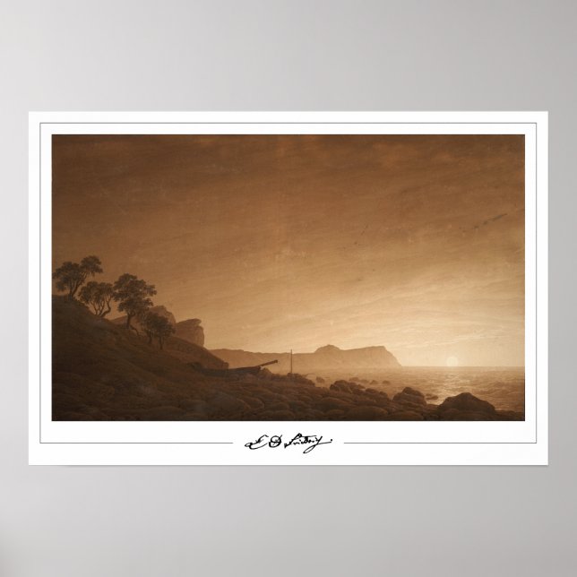 Affiche d'art de Caspar David Friedrich Zedign #7 (Devant)