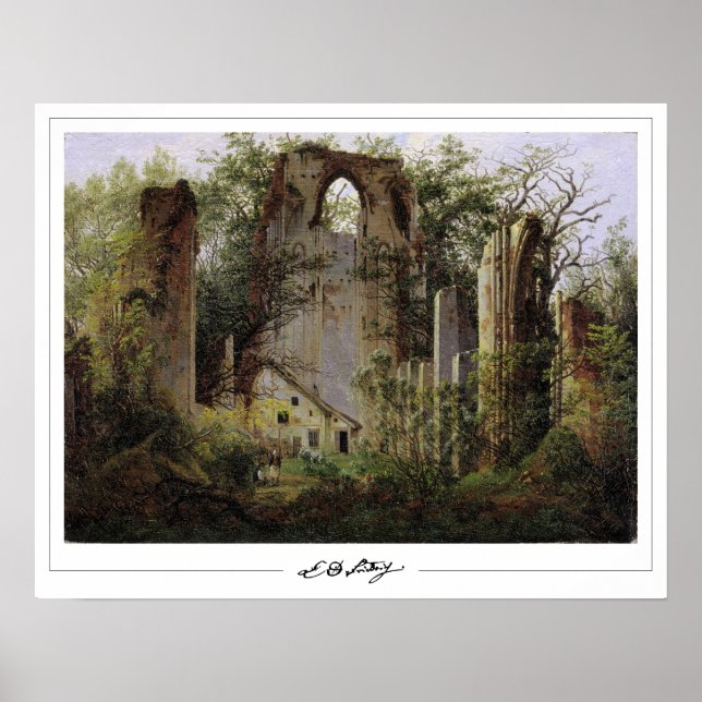 Affiche d'art de Caspar David Friedrich Zedign #93 (Devant)