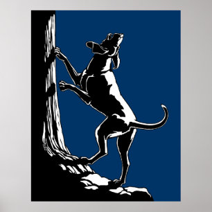 Affiche d'art de chien de chasse Impressions pour