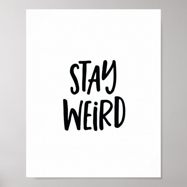 Affiche d'art de citations motivantes | Restez biz (Devant)