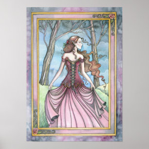Affiche d'art de conte de fée fantastique