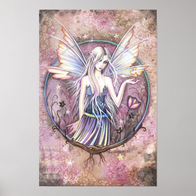 Affiche d'art de fantaisie de fée de Wonderland (Devant)