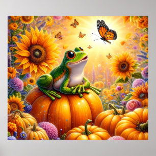 Affiche d'art de grenouille