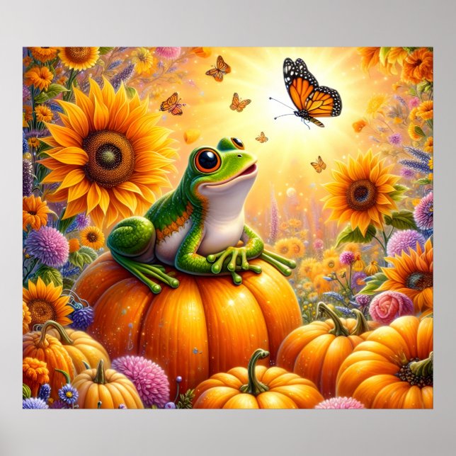 Affiche d'art de grenouille (Devant)