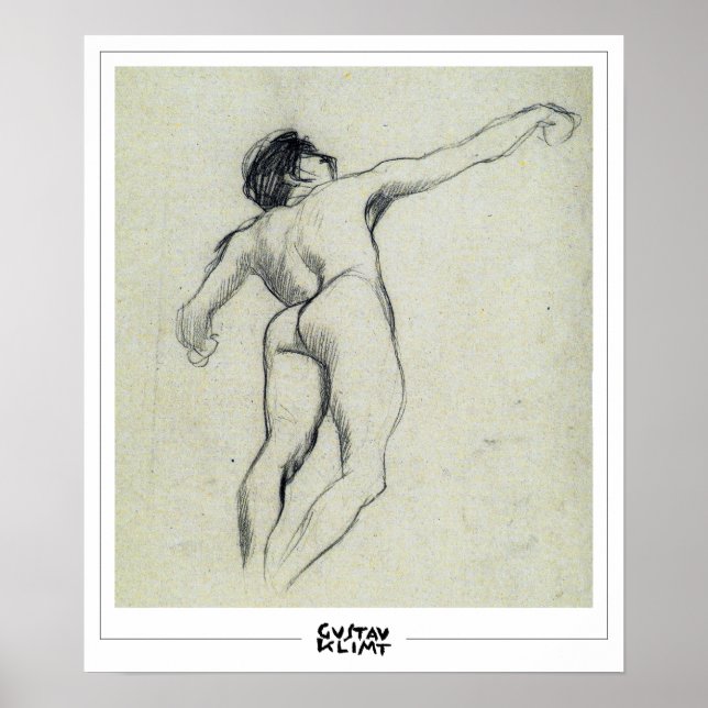 Affiche d'art de Gustav Klimt Zedign #153 (Devant)