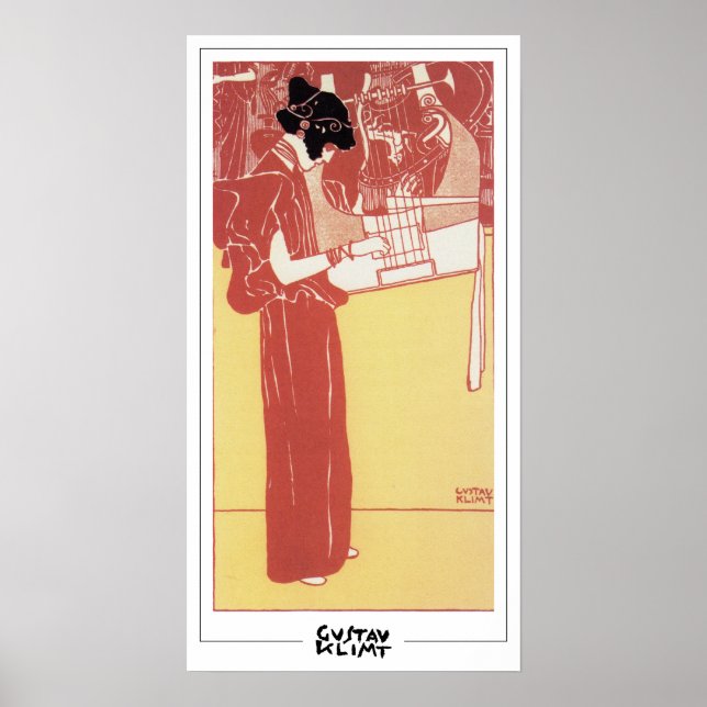 Affiche d'art de Gustav Klimt Zedign #48 (Devant)