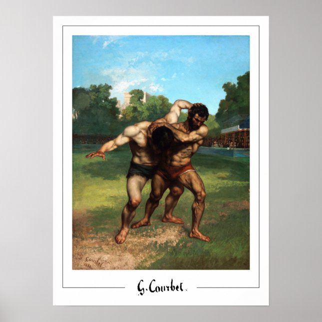 Affiche d'art de Gustave Courbet Zedign #318 (Devant)