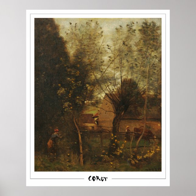Affiche d'art de Jean-Baptiste-Camille Corot #143- (Devant)