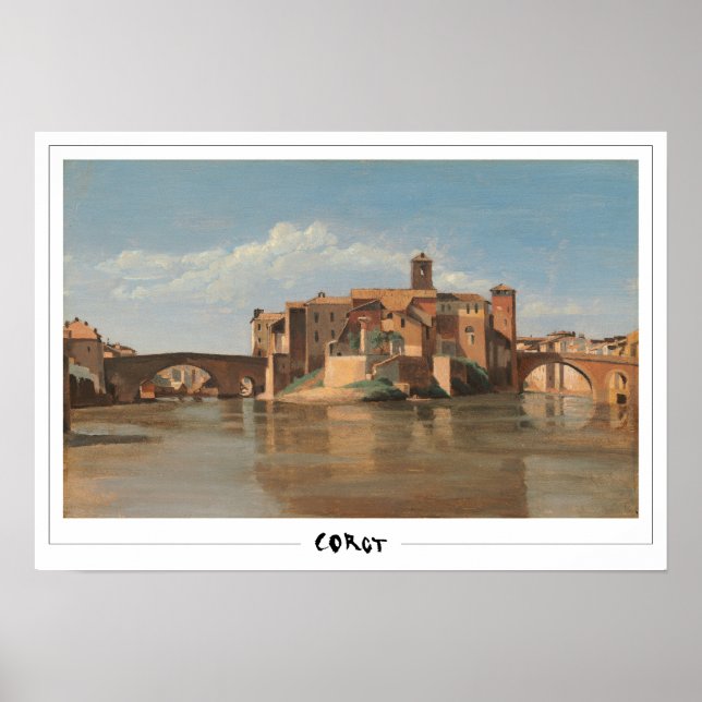 Affiche d'art de Jean-Baptiste-Camille Corot #196- (Devant)