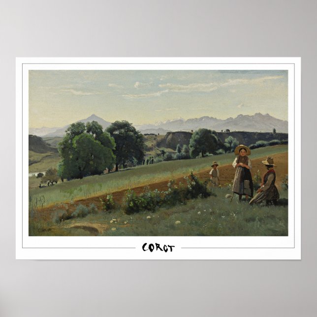 Affiche d'art de Jean-Baptiste-Camille Corot #558- (Devant)