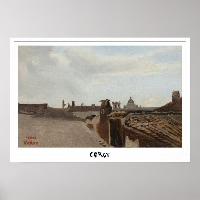 Affiche d'art de Jean-Baptiste-Camille Corot #696- (Devant)
