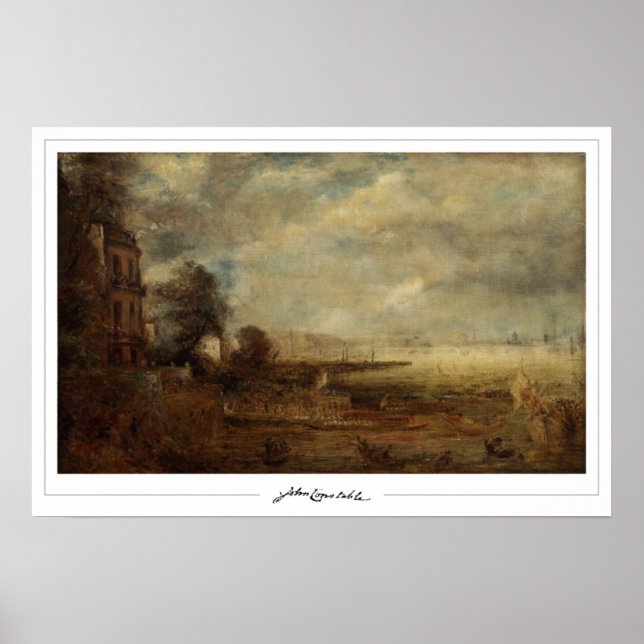 Affiche d'art de John Constable Zedign #334-2 (Devant)