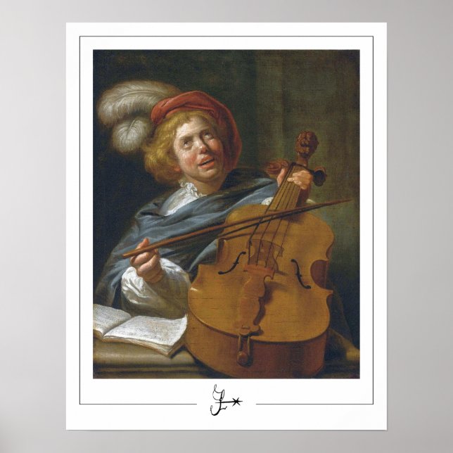 Affiche d'art de Judith Leyster Zedign #8 (Devant)