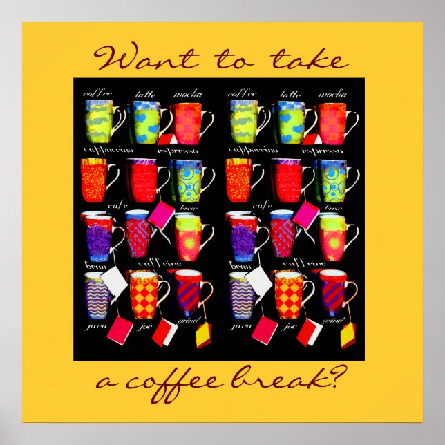 Affiche d'art de la Mug Slang Café (Devant)