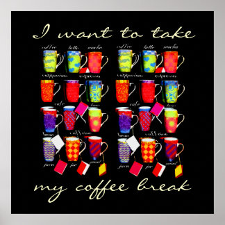 Affiche d'art de la Mug Slang Café