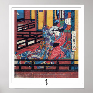 Affiche d'art de la série Zedign d'Utagawa Hiroshi
