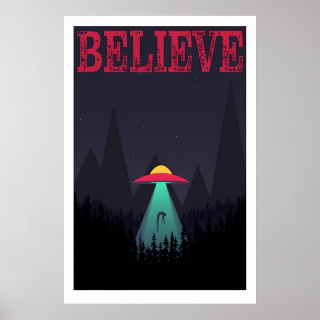 Affiche d'art de l'enlèvement dans les bois Impres (Devant)