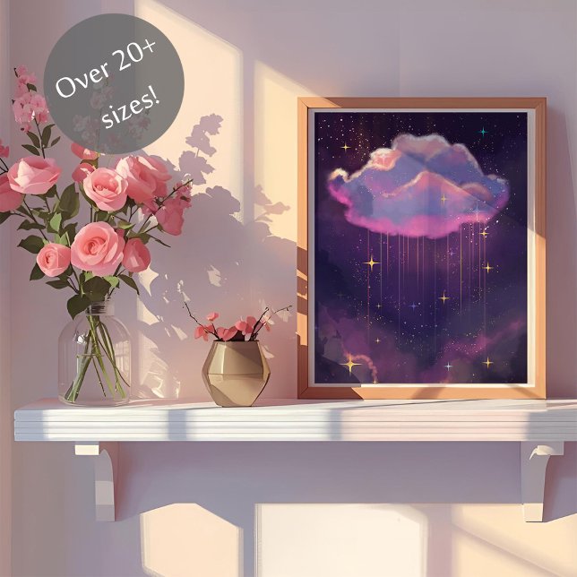 Affiche d'art de nuage de rêve céleste (Créateur téléchargé)