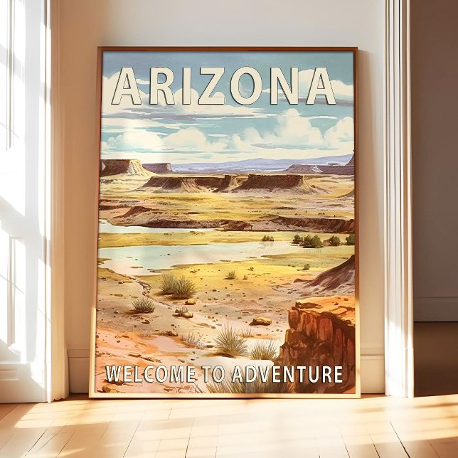 Affiche d'art de paysage de l'État d'Arizona, impr (Créateur téléchargé)
