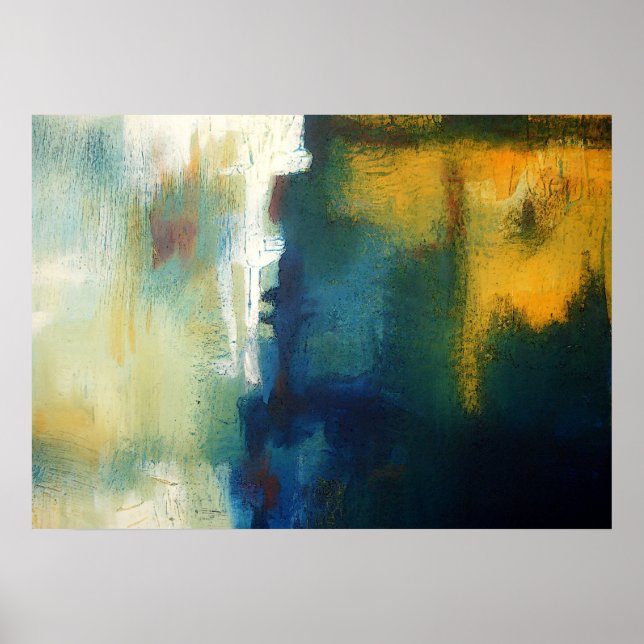 Affiche d'art de peinture abstraite d'art moderne (Devant)
