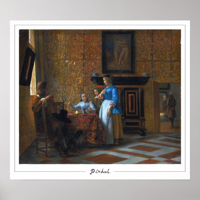 Affiche d'art de Pieter de Hooch Zedign #19 (Devant)