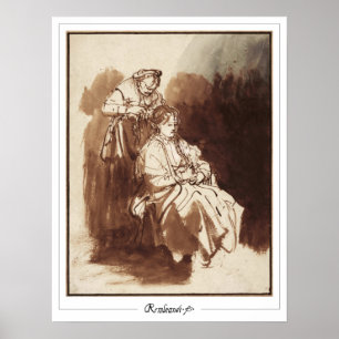 Affiche d'art de Rembrandt van Rijn Zedign #157