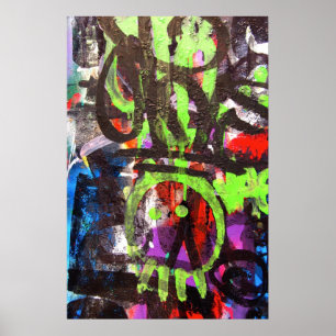 affiche d'art de rue de graffiti
