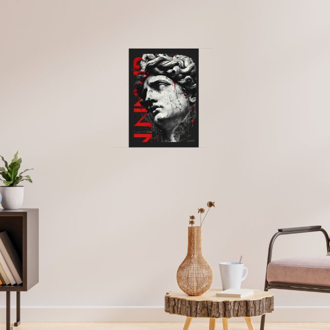 Affiche d'art de rue moderne David Edge (Salon 3)