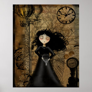 Affiche d'art de Steampunk - aucune crainte du vol