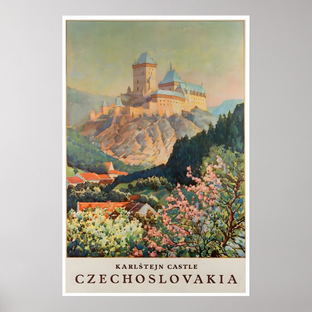 Affiche d'art de Tchécoslovaquie Cadeau Impression (Devant)