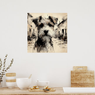 Affiche d'art de Terrier