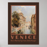 Affiche d'art de Venise d'Unterberger