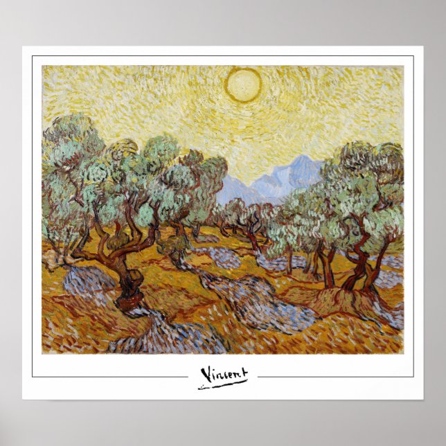 Affiche d'art de Vincent Van Gogh Zedign #13 (Devant)