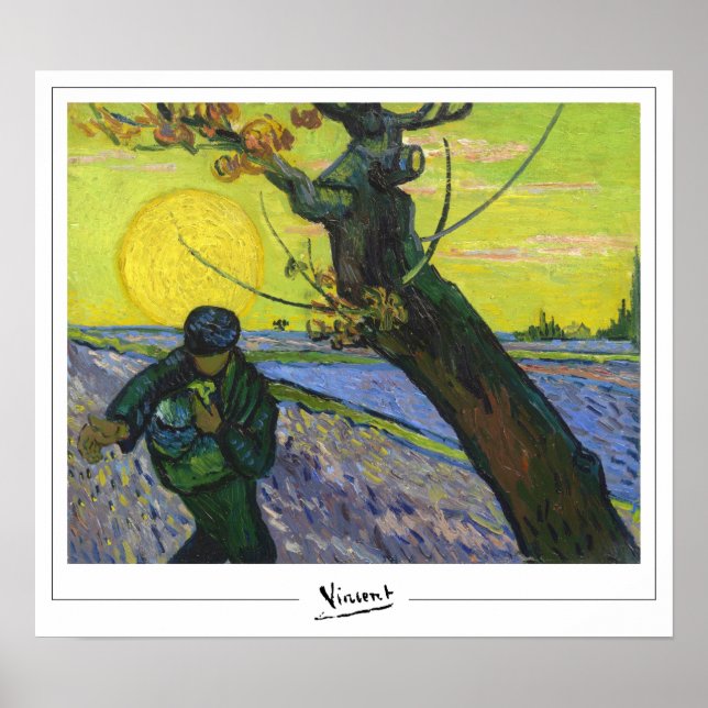 Affiche d'art de Vincent Van Gogh Zedign #18-3 (Devant)