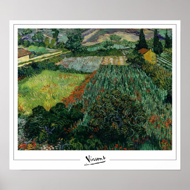 Affiche d'art de Vincent Van Gogh Zedign #55-2 (Devant)