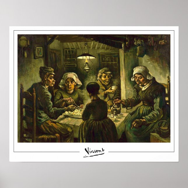 Affiche d'art de Vincent Van Gogh Zedign #56 (Devant)