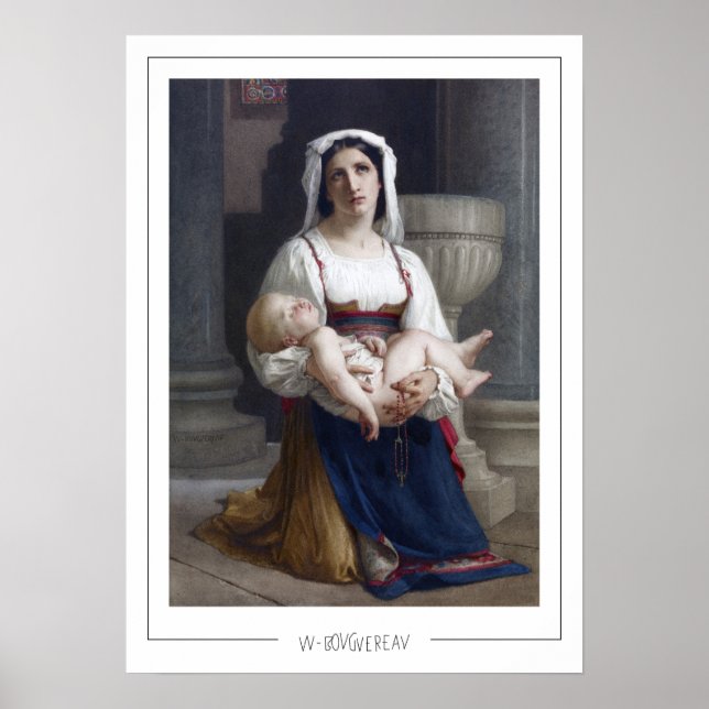 Affiche d'art de William-Adolphe Bouguereau Zedign (Devant)
