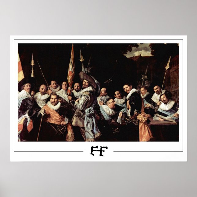 Affiche d'art de Zedign de Frans Hals #206 (Devant)