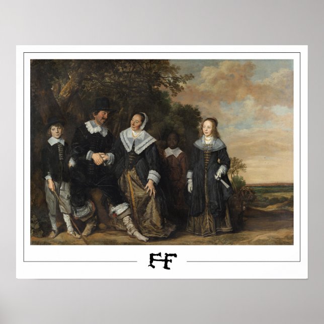Affiche d'art de Zedign de Frans Hals #277 (Devant)