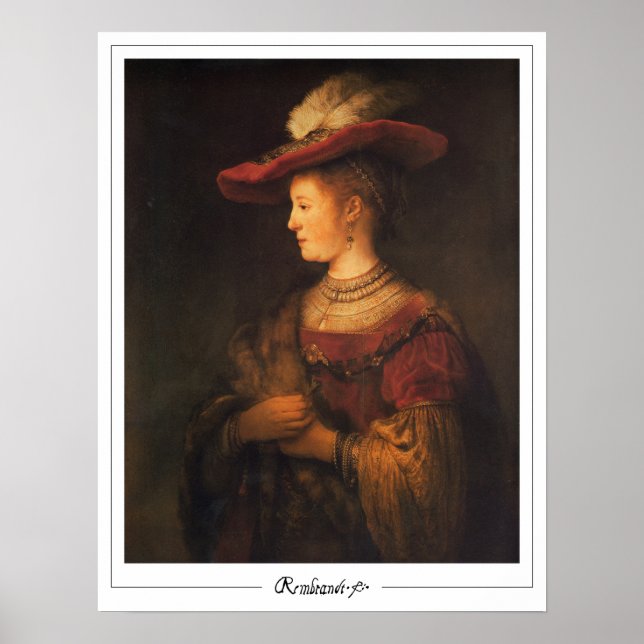 Affiche d'art de Zedign par Rembrandt van Rijn #27 (Devant)