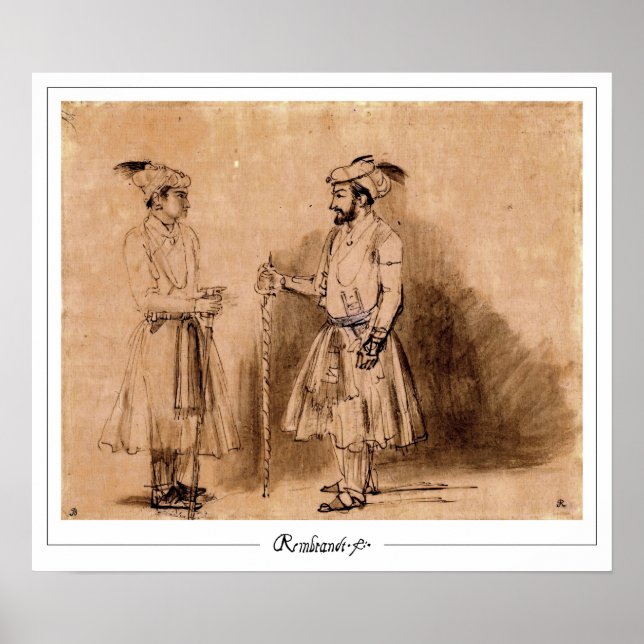 Affiche d'art de Zedign Rembrandt van Rijn #114 (Devant)