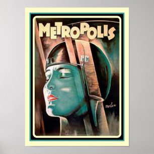 Affiche d'art déco de "métropole"