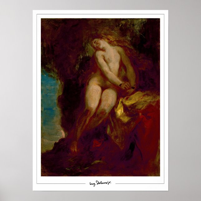 Affiche d'art d'Eugène Delacroix Zedign #483 (Devant)