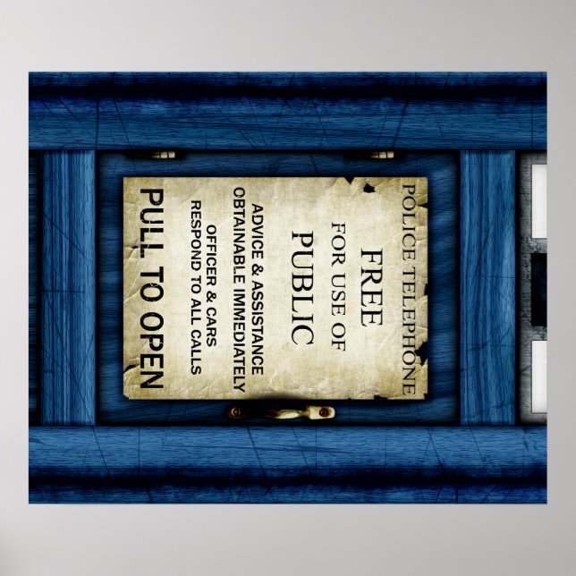 Affiche d'art du panneau d'appel public de la cabi (Devant)