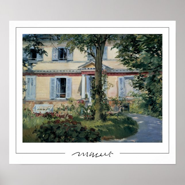 Affiche d'art Édouard Manet Zedign #202 (Devant)