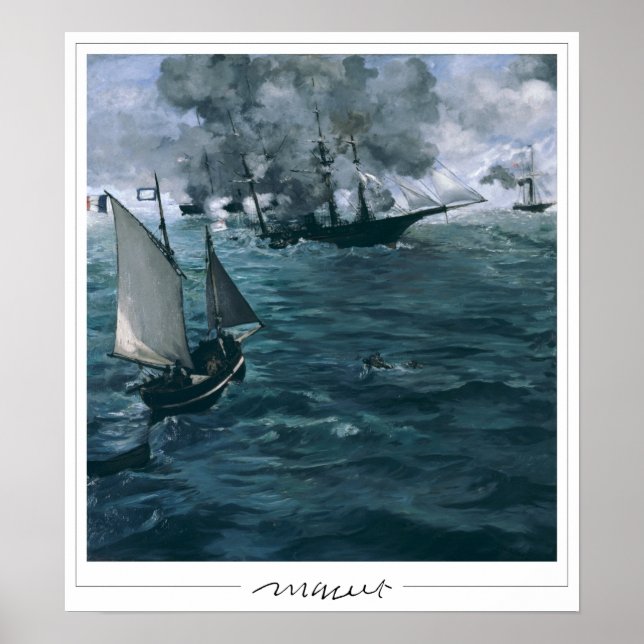 Affiche d'art Édouard Manet Zedign #94 (Devant)