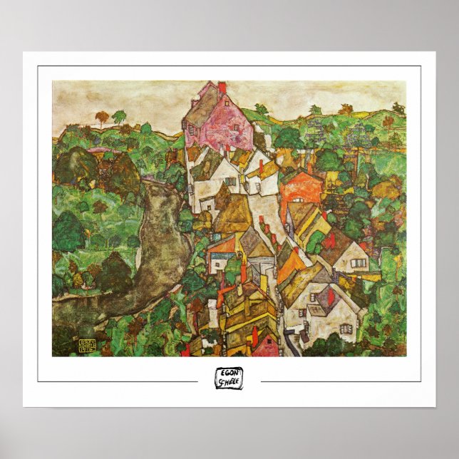 Affiche d'art Egon Schiele Zedign #16-3 (Devant)