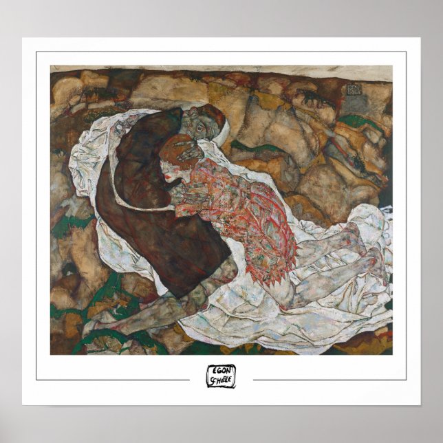 Affiche d'art Egon Schiele Zedign #7 (Devant)