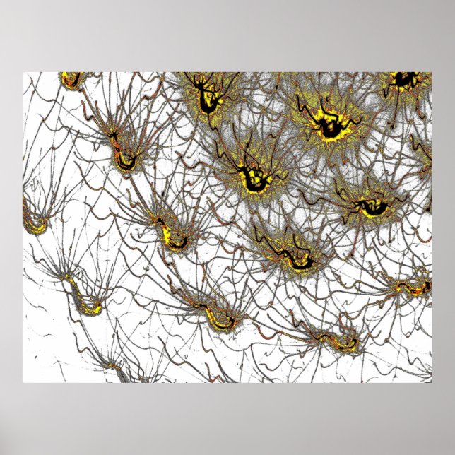 Affiche d'art énergétique neuronal de haute qualit (Devant)