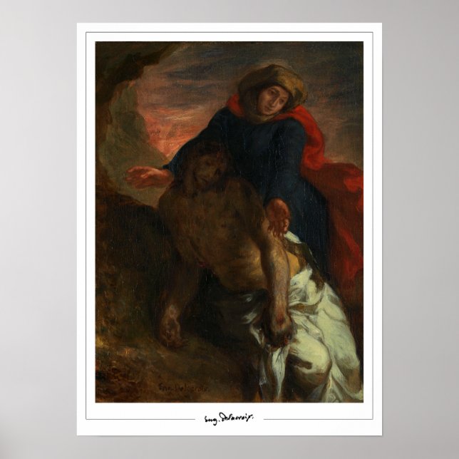 Affiche d'art Eugène Delacroix Zedign #249 (Devant)